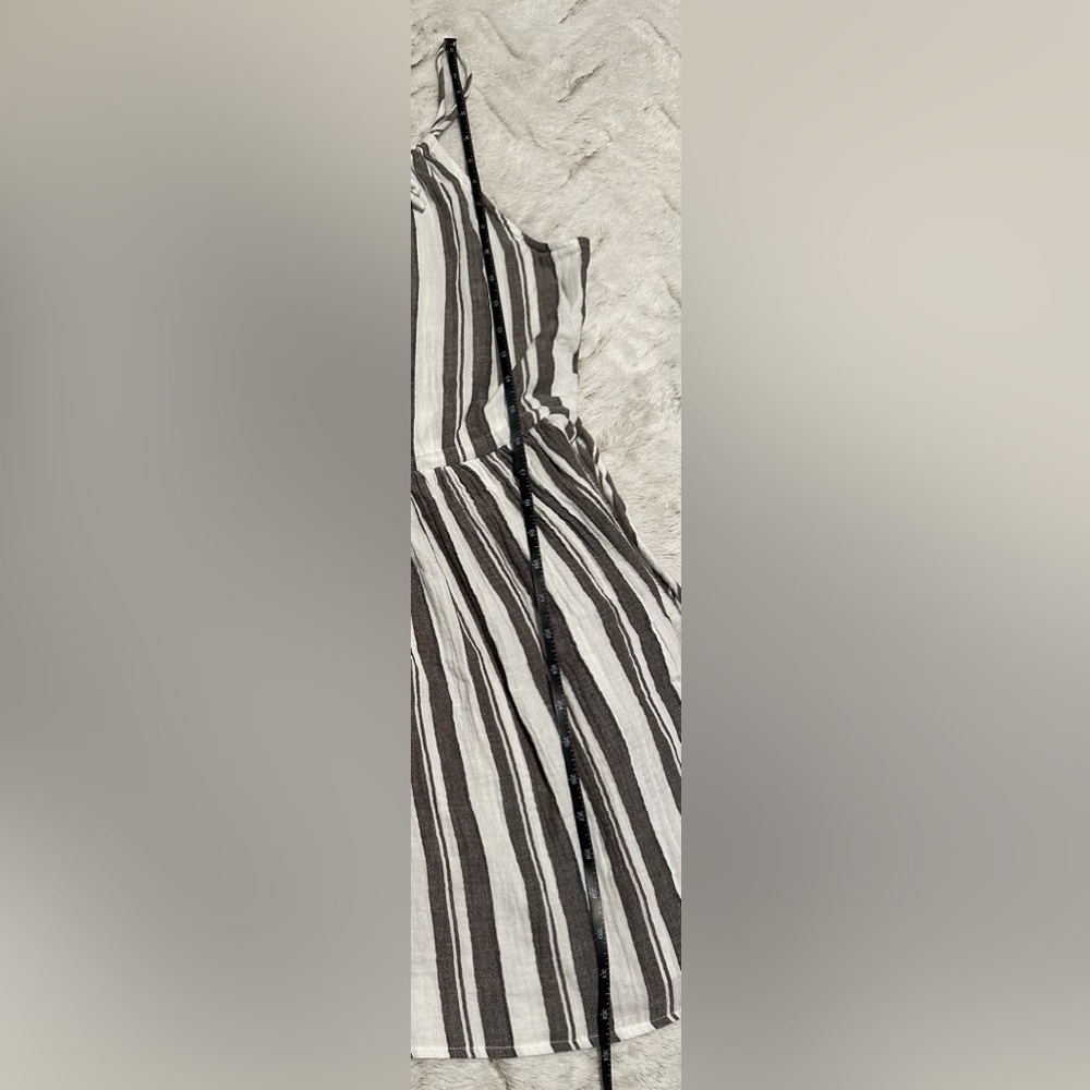 Calia Women's Stripe Split Neck Halter Mini Swim Cover Up Size Small - Picture 4 of 10